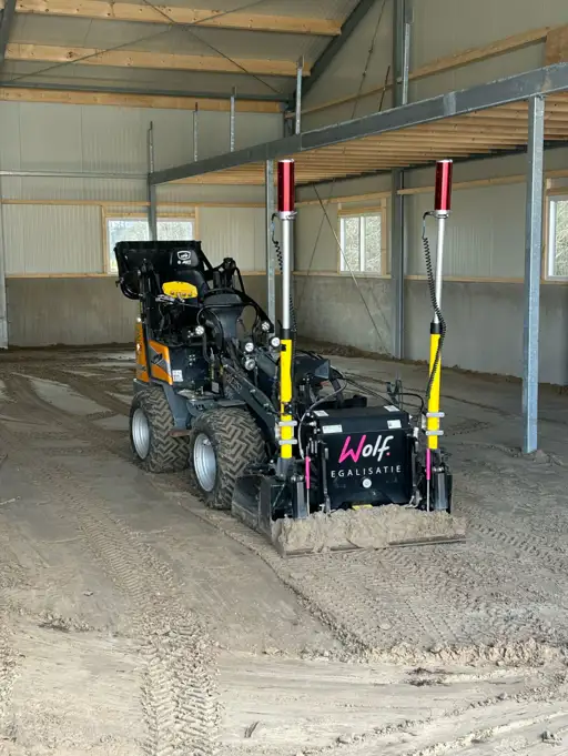 Lasergestuurde shovel